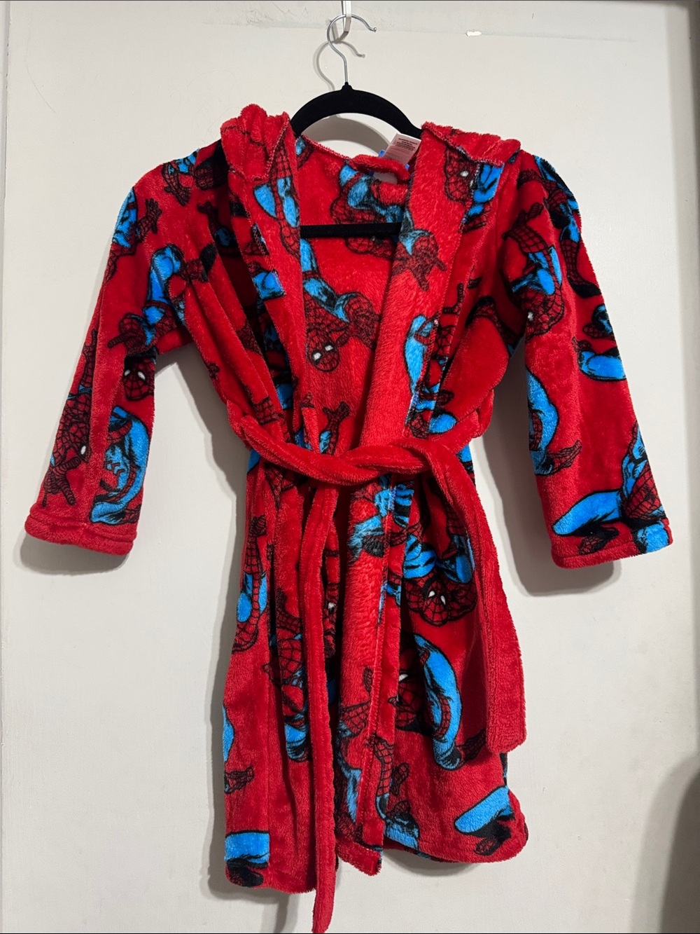 Kids Red Spiderman robe